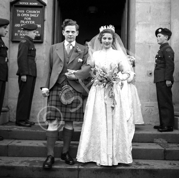 Lewis Owen Nairn - Sheila Margaret Third wedding, 5th February 1958, West Parish Church, Huntly Street.