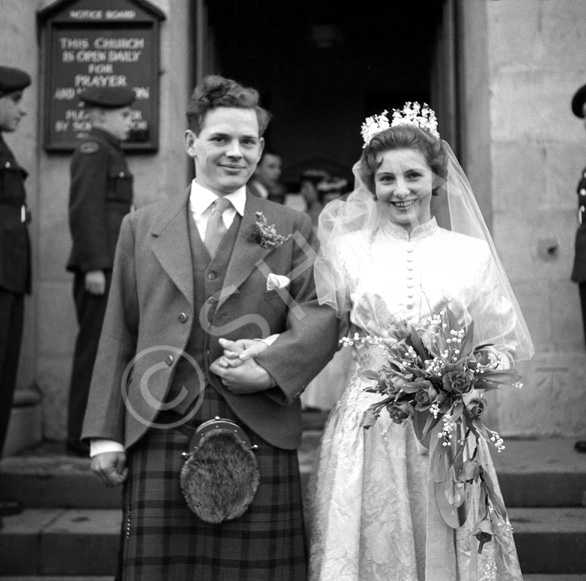 Lewis Owen Nairn - Sheila Margaret Third wedding, 5th February 1958, West Parish Church, Huntly Street.