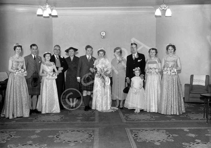 Lewis Owen Nairn - Sheila Margaret Third wedding, 5th February 1958, West Parish Church, Huntly Street.