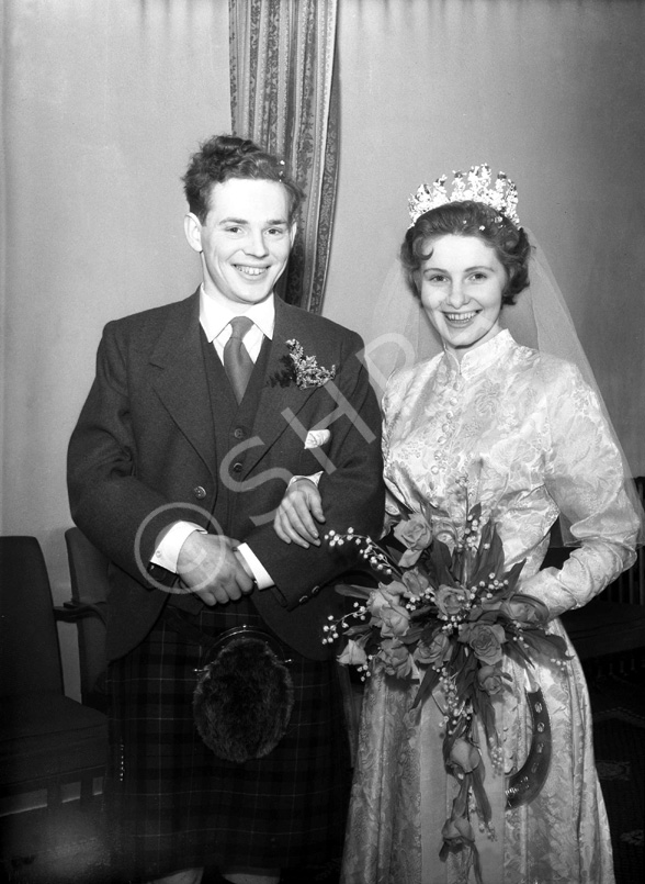 Lewis Owen Nairn - Sheila Margaret Third wedding, 5th February 1958, West Parish Church, Huntly Street.