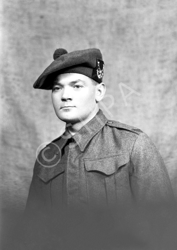 Pte W.J. Waters, Seaforth Highlanders, Fort George.  
