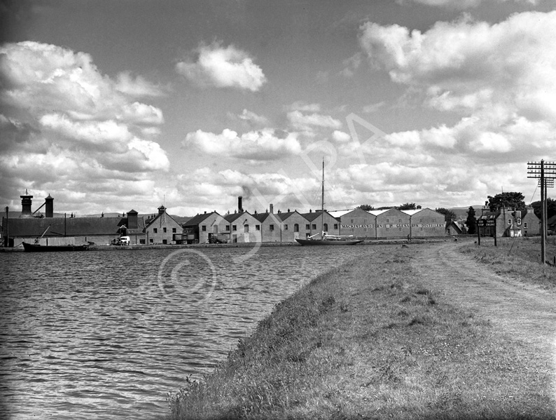 Mackinlays & Birnie Ltd. Glen Albyn Distillery, Muirtown Basin, Inverness. Established by Inverness Provost James Sutherland in 1846. Closed during 1917-1919 and used as a US naval base, until acquired by Mackinlays & Birnie (of Glen Mhor) in 1920. Closed down in 1983 and knocked down in 1988 for a supermarket development.*