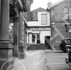 Macrae & Dick Taxi Booking Office in Station Square, the site now occupied by Mail Boxes Etc., with .....