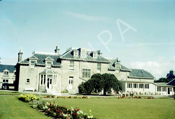 Washington Hotel, Nairn. Rear lawn. Situated on Seafield Street its heydey was in the 1950s-60s. The.....