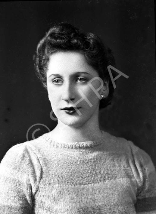 Miss Stewart, Crown Street, Inverness. c.1944.  