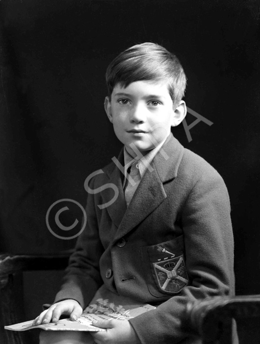 Andrew Chalmers in the uniform of the Loretto Boarding School, Edinburgh. He was a grandson of the famous photographer Andrew Paterson (1877-1948).