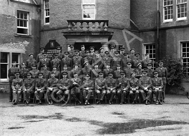 Military officers group, Bunchrew House. * 