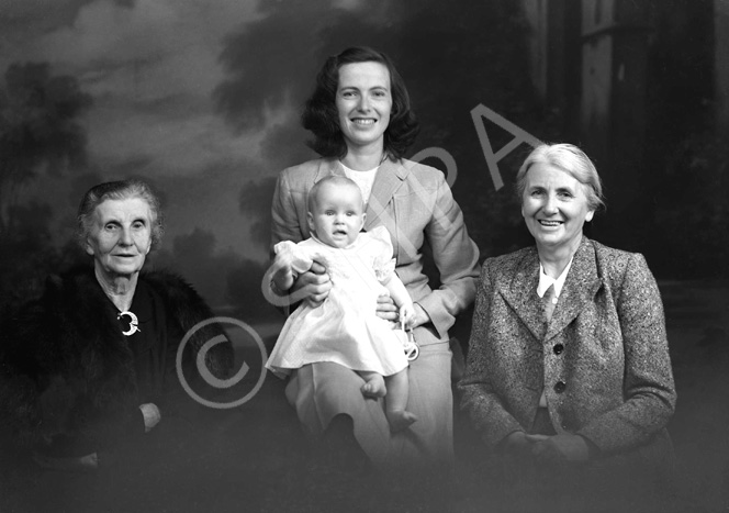 Mrs Irvine, Ness House, four generations. 