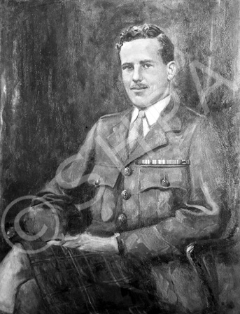 Mrs Grant, Coulmore. Painted portrait of Lieutenant Colonel Ian P. Grant of Coulmore. Born in 1908, he was commissioned in The Queen's Own Cameron Highlanders in 1928. He served with distinction in WWII and commanded the London Scottish, but sadly died in an accident in Italy in 1945.