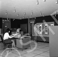 Central Computer Services Ltd, Harbour Road, Longman, Inverness c.1960s. The Council Computer Service Centre was the home of the Council's mainframe computers, in which data was input via punched cards. Now The Bridge workshop and Trading Standards. *  