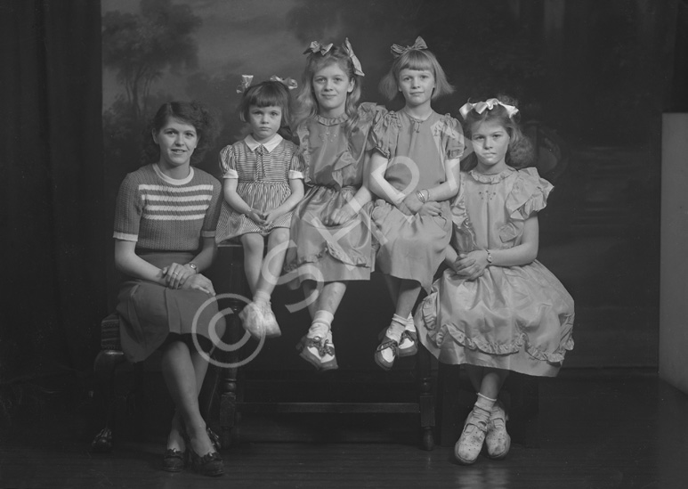 Mrs Law, Cannich. Vivian, Gloria, Heather, Charmaine and Dolores Law.