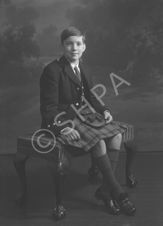 Andrew Chalmers dressed in school uniform for Sundays at the Loretto Boarding School, Edinburgh. (se.....