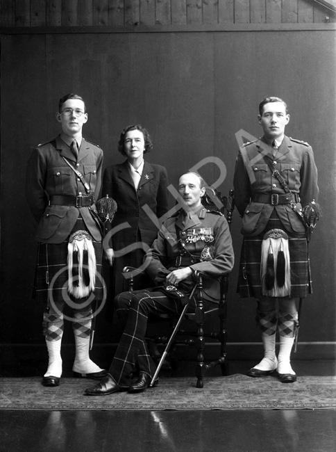 Brigadier Eneas Grant, born 1901, belonged to a family which served in the Seaforth Highlanders for .....