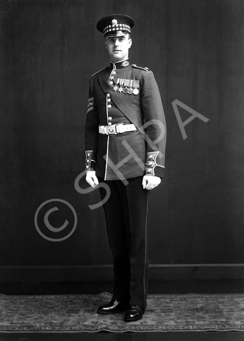 Sgt. James Adam Duff of the 2nd Battalion Scots Guards, 9 Brown Street, Inverness. Details provided by his daughter Ishbelle (Duff) Todd.