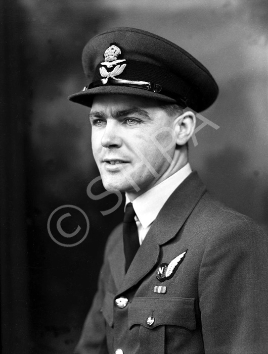 P/O MacPherson. The RAF Navigator badge was adopted in April 1942 when the role of Observer was abolished and split into the two new categories of Navigator and Air Bomber.