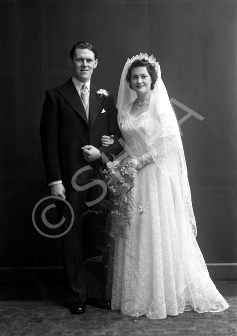 Davidson, The Sheiling, Ardrishaig, Lochgilphead, (6 Glenburn Road). Bridal. January 1953.