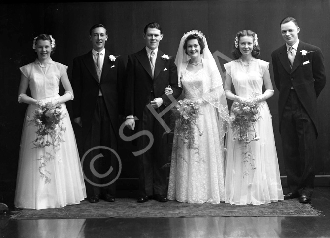 Davidson, The Sheiling, Ardrishaig, Lochgilphead, (6 Glenburn Road). Bridal. January 1953.