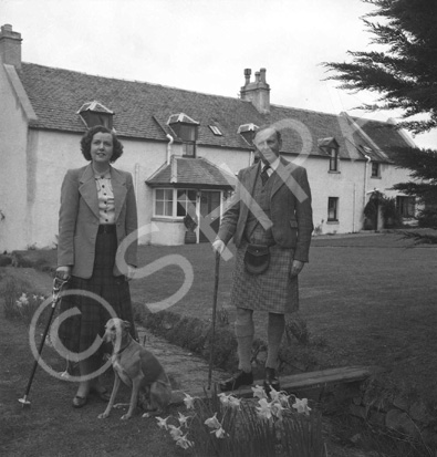 Brigadier Kenneth James Garner Garner-Smith OBE. He joined the Seaforth Highlanders in 1927 and retired as a Brigadier in 1957. He lived at Aird House, Inverness and was a Burgh Councillor for 11 years. Married Mary Jean Macdonald (1914-2013) on 4th July 1933 at St. Marks Church, London. He died in 1994. Parents of Mary-Jean, Caroline and Jamie.