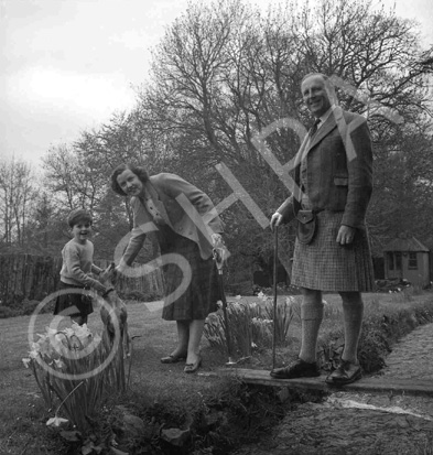 Brigadier Kenneth James Garner Garner-Smith OBE. He joined the Seaforth Highlanders in 1927 and retired as a Brigadier in 1957. He lived at Aird House, Inverness and was a Burgh Councillor for 11 years. Married Mary Jean Macdonald (1914-2013) on 4th July 1933 at St. Marks Church, London. He died in 1994. Parents of Mary-Jean, Caroline and Jamie.