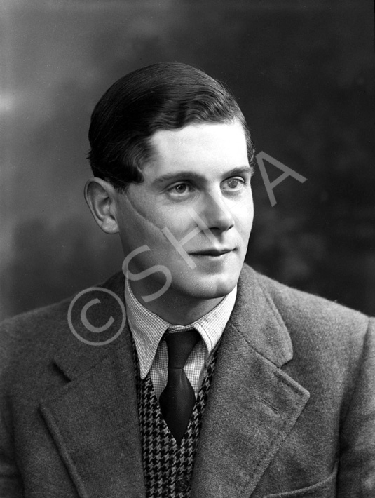 Lieutenant John C.O.R Hopkinson photographed in about 1956 as Adjutant of the Seaforth Highlanders Depot at Fort George. He later commanded 1st Battalion Queen's Own Highlanders 1972-74, and was Colonel of the Regiment 1983-94. On retiring as a Major General in 1984 he was awarded the CB and became Director of the British Field Sports Society.