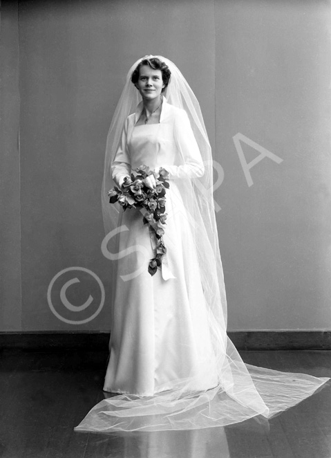 Wedding of Douglas and Dorothy Mackintosh, Dochfour Drive, Inverness. Bridal......