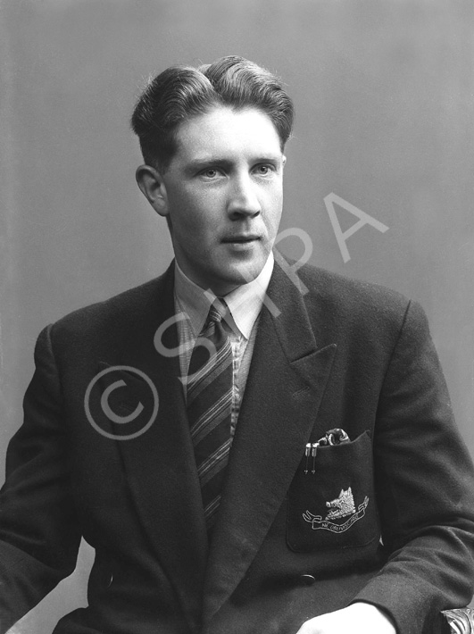 Police Constable Edward Campbell. The Clan Campbell crest is on his jacket pocket.