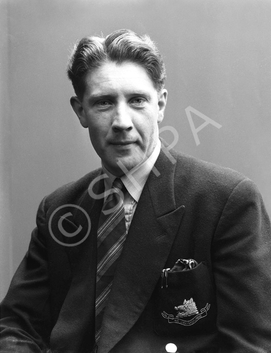 Police Constable Edward Campbell. The Clan Campbell crest is on his jacket pocket.