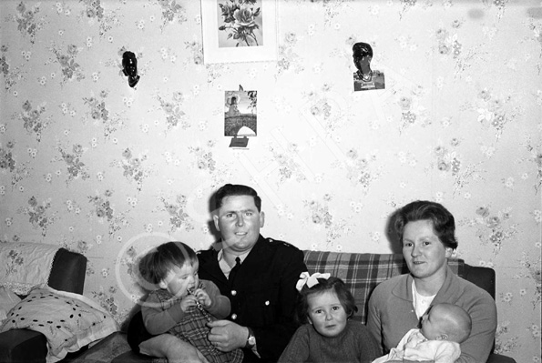 Mrs MacDonald, Police Station, Ardvasar c1965. Constable MacDonald was stationed in Ardvasar between 1963-1968. 