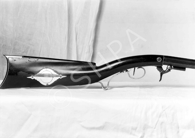 Percussion rifles, under the name Biscoe. Length of barrel 38 inches length of rifle 48 inches - Markings, N. Kendall Patent V.T. Smith's Improved Patent Studlock - Number on barrel 825. # 