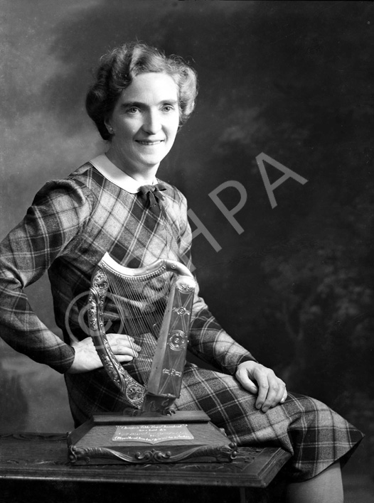 Miss Rhoda MacPherson, Crown Drive, Inverness. She had been awarded first prize at the Gaelic Mod at.....