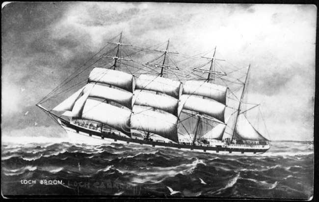 Murchison. Sailing ship Loch Broom painting. October 1952. .....