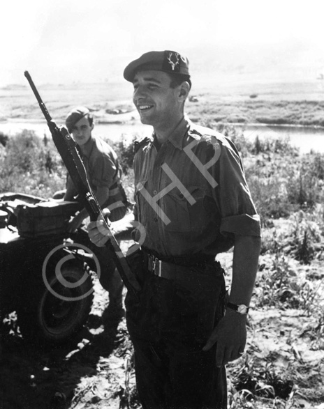 Lieutenant Angus Grant, elder son of Brigadier Eneas H.G Grant CBE, DSO, MC, Tomatin, served in the Seaforth Highlanders from c1948. He was killed in action in Korea in 1951 while attached to the 1st Battalion The King's Own Scottish Borderers. Copy from November 1952. See also ref: 43283.