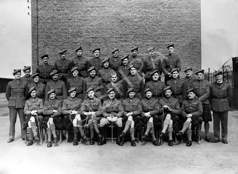 Gascoigne. The Officers of 4th (Ross & Cromarty) Battalion Seaforth Highlanders TA after mobilisation in 1939. (1954 copy).