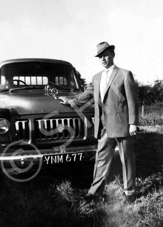 Thompson, Dalkeith with a Bedford truck. Copy from June 1962. 