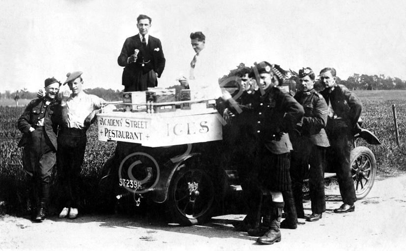 Enrico Pagliari, mobile ice cream vendor. His chip shop restaurant was based in Academy Street, Inverness. 