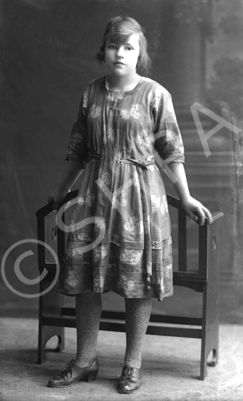 Young woman c.1921. Damaged plate. # 