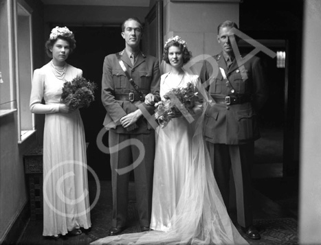 Dawn Ritchie and Norwegian Eric Prydz bridal, in the Main Hall at Ardlarach House in Tain. They went.....