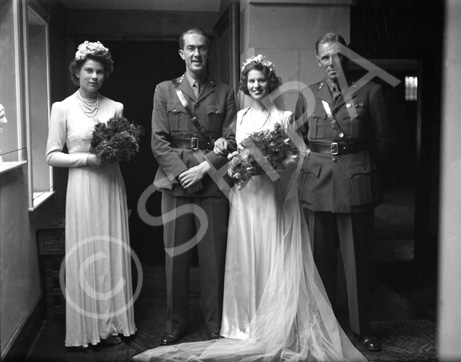 Dawn Ritchie and Norwegian Eric Prydz bridal, in the Main Hall at Ardlarach House in Tain. They went.....