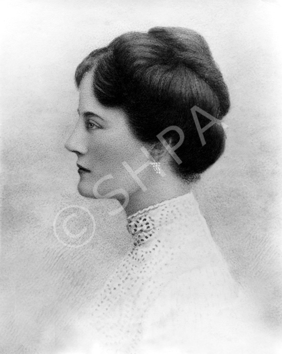 Clementine Ogilvy Hozier (1885-1977). On 12th September 1908, at St. Margaret's, Westminster, she married seasoned Parliamentarian Winston Churchill. In 1946 she was appointed a Dame Grand Cross of the Order of the British Empire, becoming Dame Clementine Churchill GBE. Later, she was awarded honorary degrees by the University of Glasgow and the University of Oxford and later, in 1976, by the University of Bristol. In May 1965, she was created a life peer as Baroness Spencer-Churchill of Chartwell in the County of Kent. She sat as a cross-bencher, but her growing deafness precluded her taking a regular part in parliamentary life. She died in Princes Gate, Knightsbridge, London of a heart attack in 1977. She was 92 years old and had outlived her husband by almost 13 years. Courtesy John and Aithne Barron.   