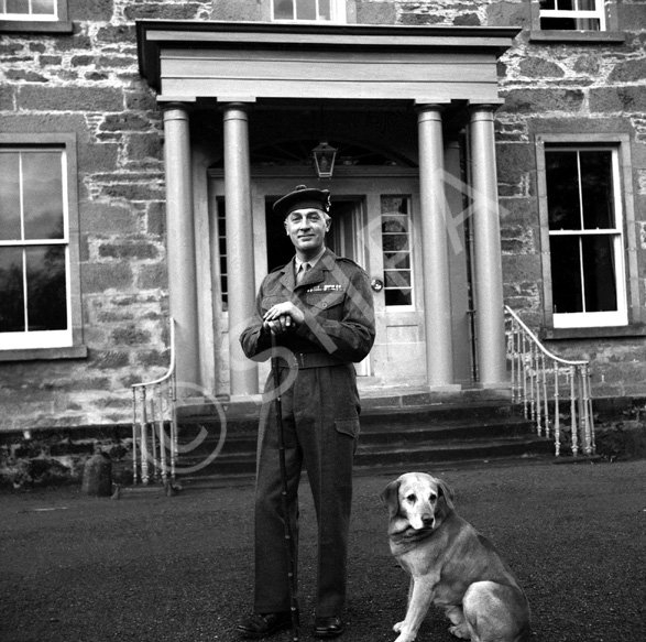 Colonel Ian Argyll Robertson of Brackla House. Seaforth Highlanders. He retired from the army in 1968 and died in 2010.
