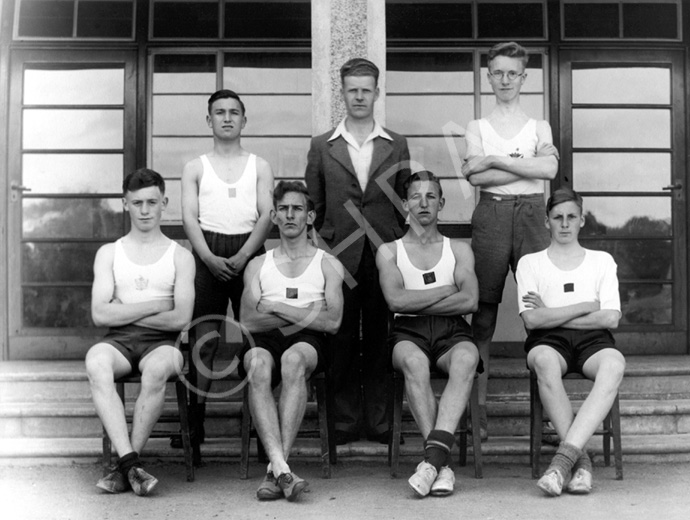 Inverness Royal Academy Cross-country 1944-1945. (Courtesy Inverness Royal Academy Archive IRAA_028).