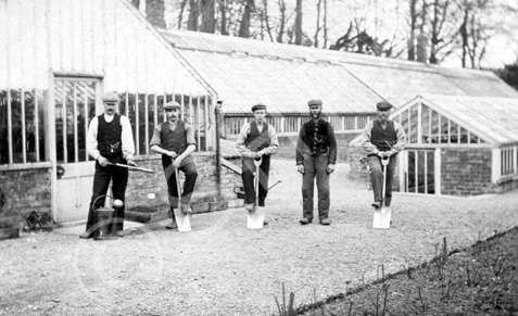 Cluny Castle gardeners. Submitted by Catherine Cowing. *   