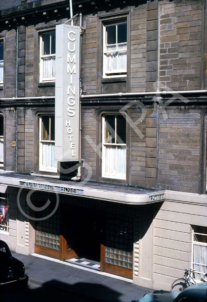 The Cummings Hotel, Church Street, Inverness. Now The Kings Highway. (Courtesy James S Nairn Colour Collection). ~ *