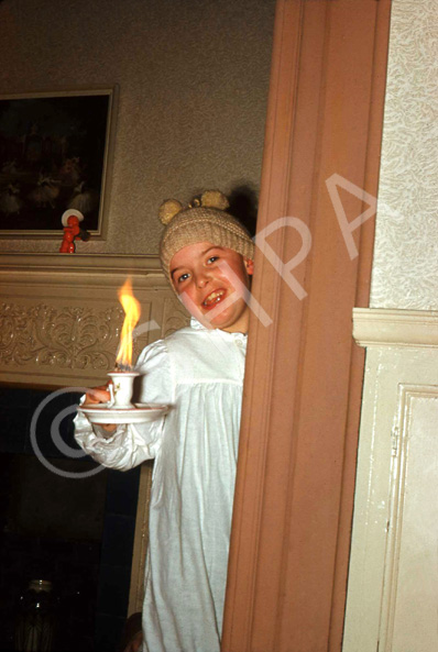 Halloween games at Carrol House orphanage, Island Bank Road, Inverness, October 1960. (Courtesy James S Nairn Colour Collection). ~ 