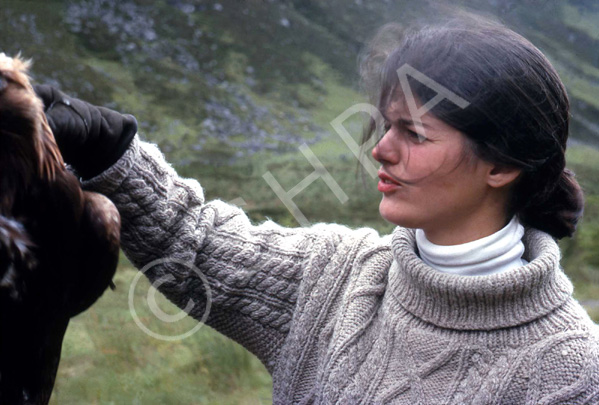 Wendy Stewart in Strathconon. (Courtesy James S Nairn Colour Collection). ~  