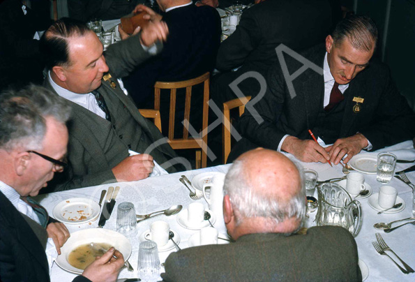 Rotary Club dinner. At far left is James S Nairn, second left is William Henderson. (Courtesy James .....