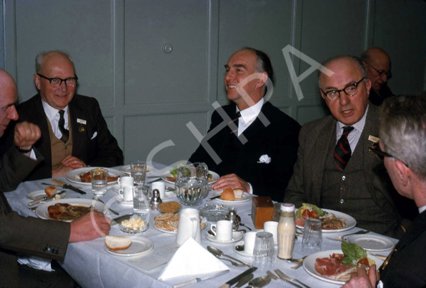 Rotary Club dinner. At second left is D.J MacDonald, Rector of Inverness Royal Academy and second ri.....