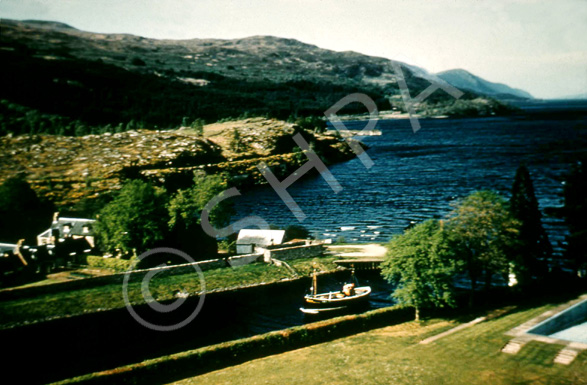 Loch Ness and Caledonian Canal from Fort Augustus Abbey. (Courtesy James S Nairn Colour Collection). ~ *