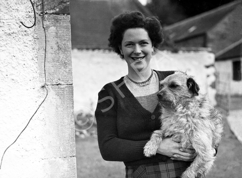 Miss Lorna MacLeod, aged 27 when this photograph was taken (1948), had been engaged for three weeks .....