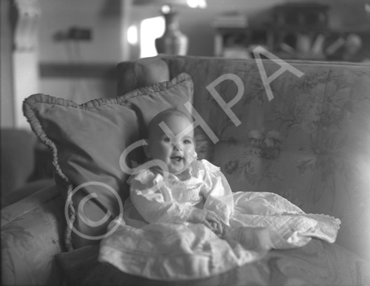 Baby on sofa, inscription 'Aldourie.' (Aldourie was the home of the Fraser-Tytler family). #.....